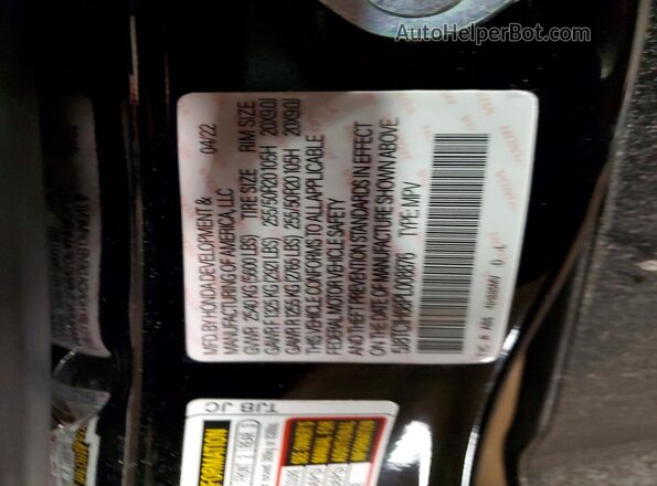 5J8TC1H68PL008876 2023 ACURA RDX Black Vista interior de 360 grados