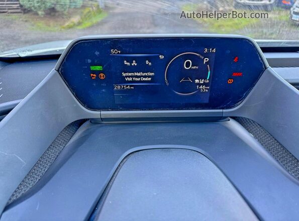 JTMABABA8PA028708 2023 SUBARU SOLTERRA White Vista del cuadro de instrumentos