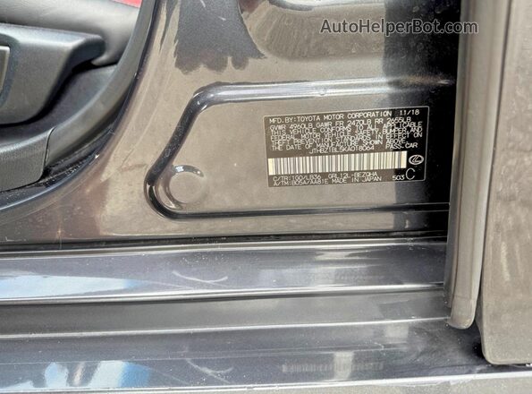 JTHBZ1BL5KA018064 2019 LEXUS GS Gray Սալոնի հետևի տեսք
