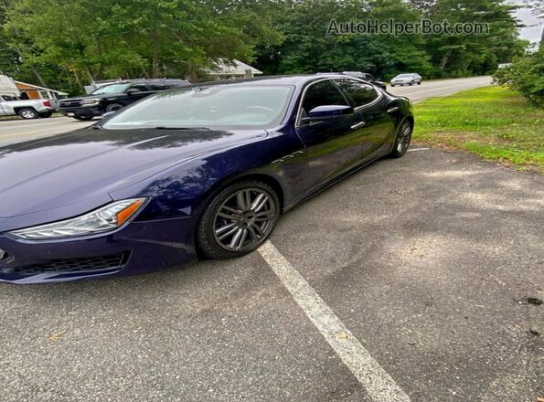 ZAM57YTL2J1270859 2018 MASERATI GHIBLI Синий Задняя правая четверть