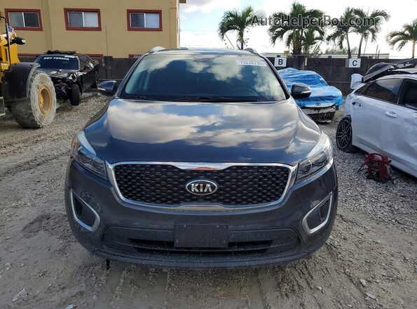 5XYPG4A38JG344438 2018 KIA SORENTO Угольный Вид сзади