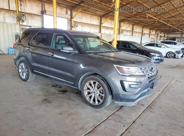 1FM5K7F83GGB64121 2016 FORD FORD EXPLORER Серый Вид спереди