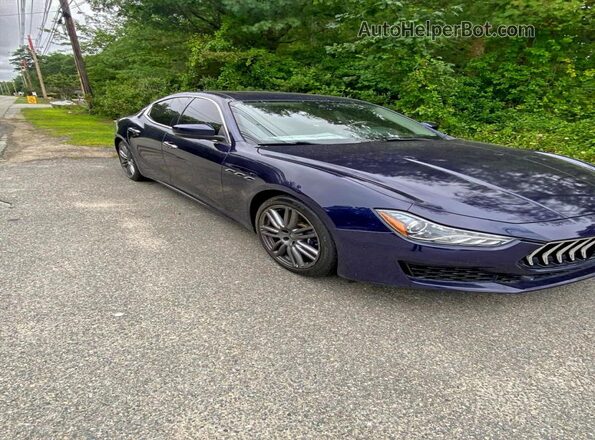 ZAM57YTL2J1270859 2018 MASERATI GHIBLI Синий Задняя левая четверть