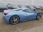 2012 Ferrari 458 Italia Blue vin: ZFF67NFA6C0182991