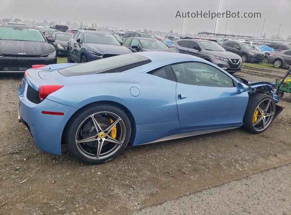 ZFF67NFA6C0182991 2012 FERRARI 458 Blue Delantero derecho