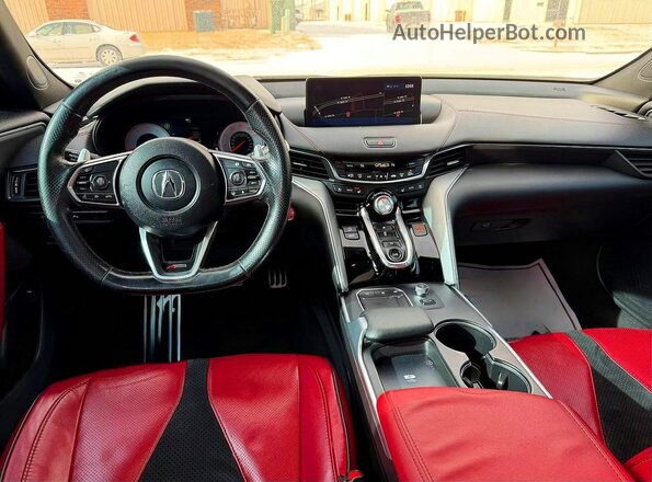 19UUB6F51NA001517 2022 ACURA TLX White Widok tylnych siedzeń