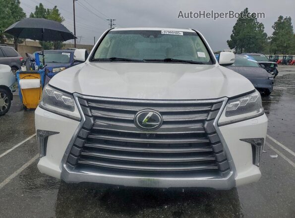 JTJHY7AX9J4264566 2018 LEXUS LX Белый Вид сзади