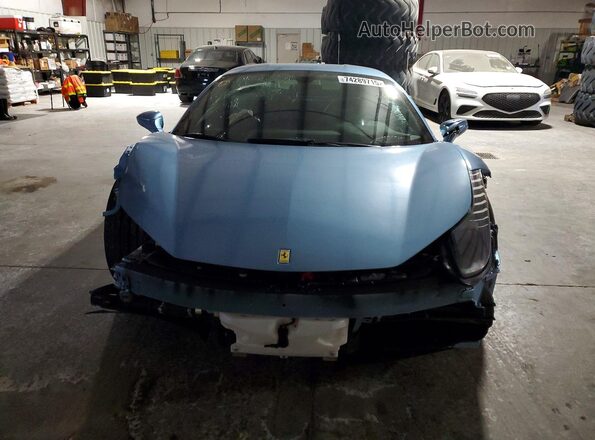 ZFF67NFA6C0182991 2012 FERRARI 458 Blue Vista trasera