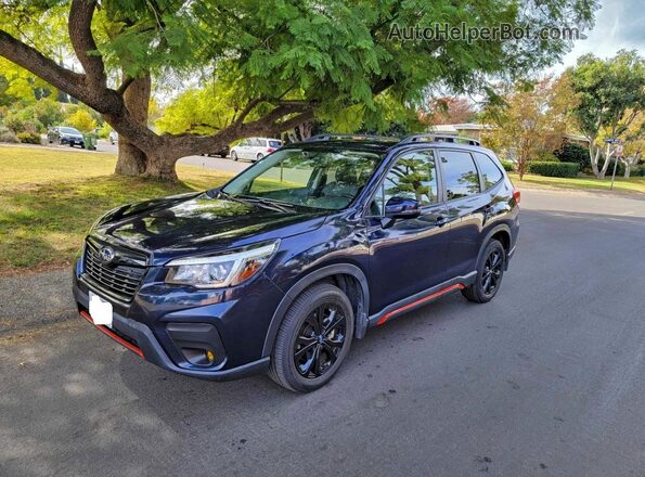 JF2SKAPC9KH450440 2019 SUBARU FORESTER Синий Задняя правая четверть