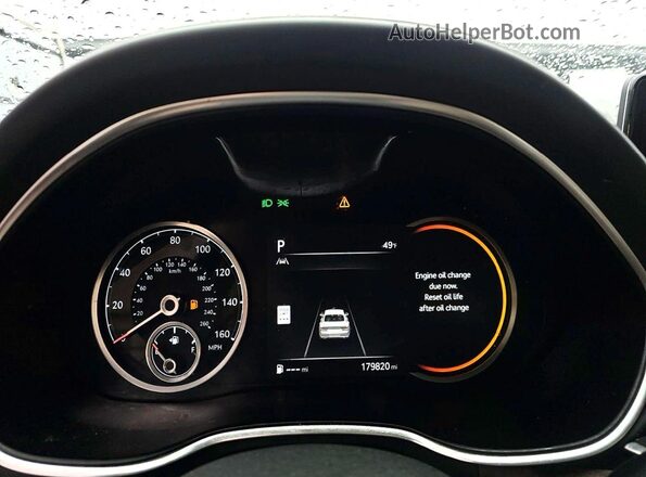 KMTGB4SC2NU092298 2022 GENESIS G80 Белый Вид панели приборов