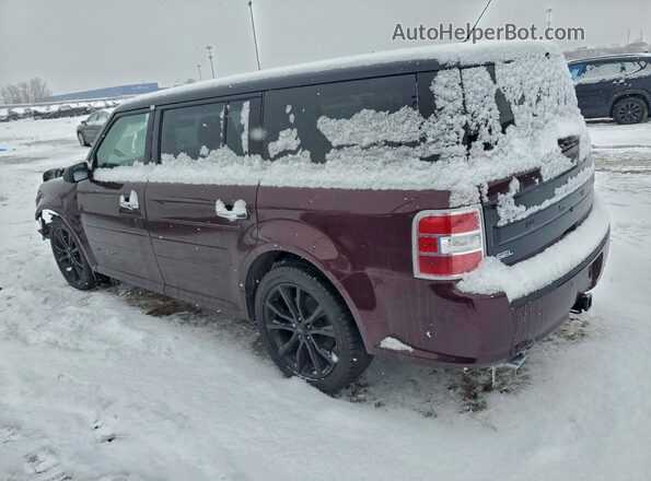 2FMHK6C81KBA28758 2019 FORD FLEX Бордовый Задняя правая четверть
