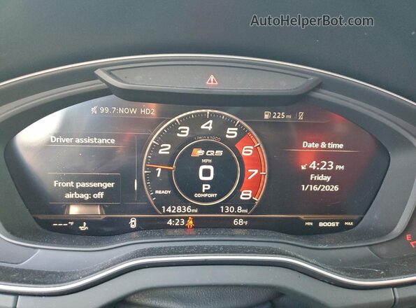 WA1C4AFY5K2064749 2019 AUDI SQ5 Черный Вид задних сидений