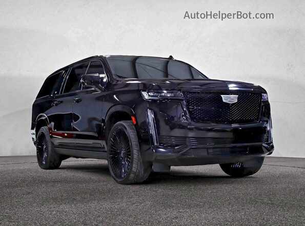 1GYS3RKL4NR258711 2022 CADILLAC ESCALADE Черный Задняя левая четверть