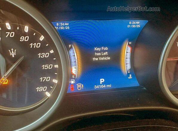 ZAM57YTL2J1270859 2018 MASERATI GHIBLI Синий Вид щитка приборов