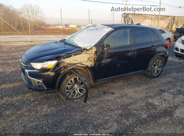 JA4AP3AU4JU024034 2018 MITSUBISHI OUTLANDER SPORT Черный Передняя левая четверть