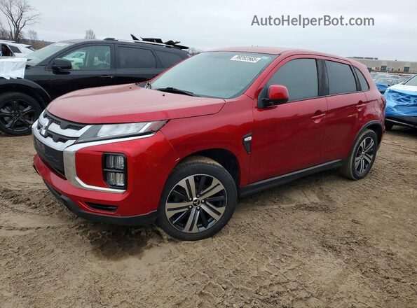 JA4AP3AU8LU027277 2020 MITSUBISHI OUTLANDER Темно-бордовый Передняя левая четверть