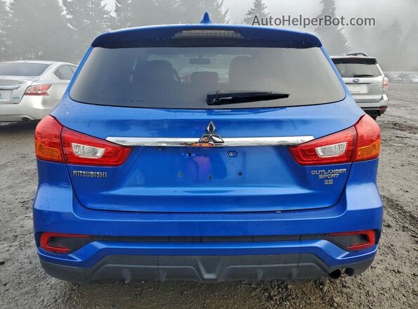 JA4AP3AW0JU002100 2018 MITSUBISHI OUTLANDER Синий Вид сзади