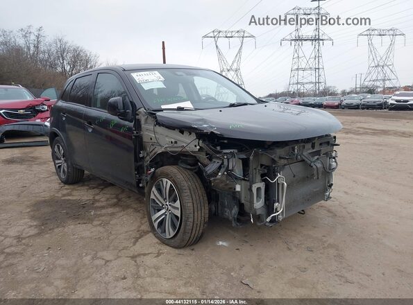 JA4APUAU3NU018544 2022 MITSUBISHI OUTLANDER SPORT Черный Вид спереди