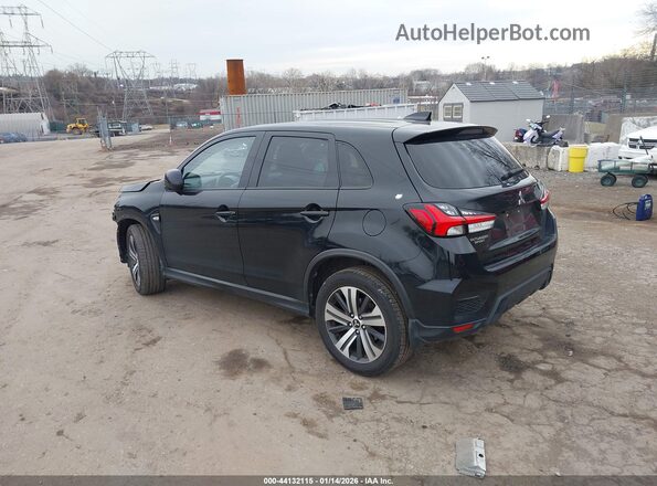 JA4APUAU3NU018544 2022 MITSUBISHI OUTLANDER SPORT Черный Задняя левая четверть