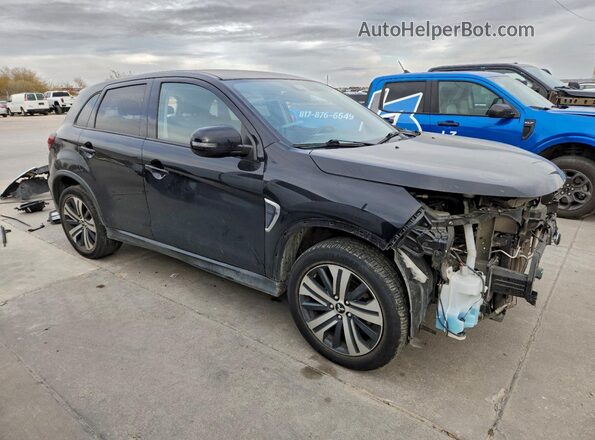 JA4APVAU2MU026123 2021 MITSUBISHI OUTLANDER Черный Передняя правая четверть