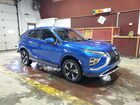 2025 Mitsubishi Eclipse Cross Se Blue vin: JA4ATWAA8SZ042138 Damage: Right Frt. Fender Cladding, Missing, Replacement Required