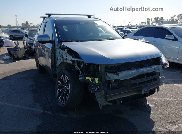 JA4J24A55JZ028982 2018 MITSUBISHI OUTLANDER PHEV Серый Передняя правая четверть