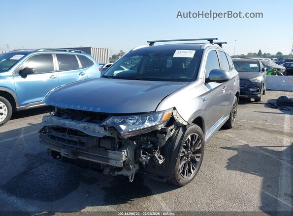 JA4J24A55JZ028982 2018 MITSUBISHI OUTLANDER PHEV Серый Передняя левая четверть