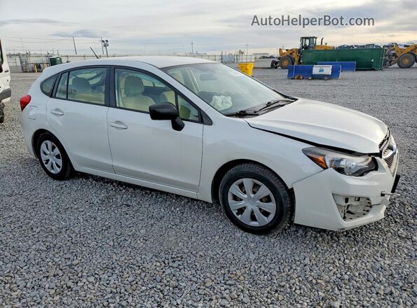 JF1GPAA65G9290797 2016 SUBARU IMPREZA Белый Передняя правая четверть