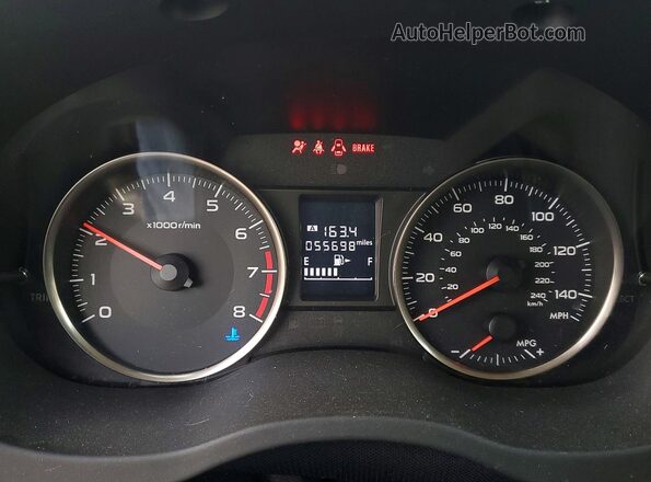 JF1GPAA65G9290797 2016 SUBARU IMPREZA Белый Вид щитка приборов