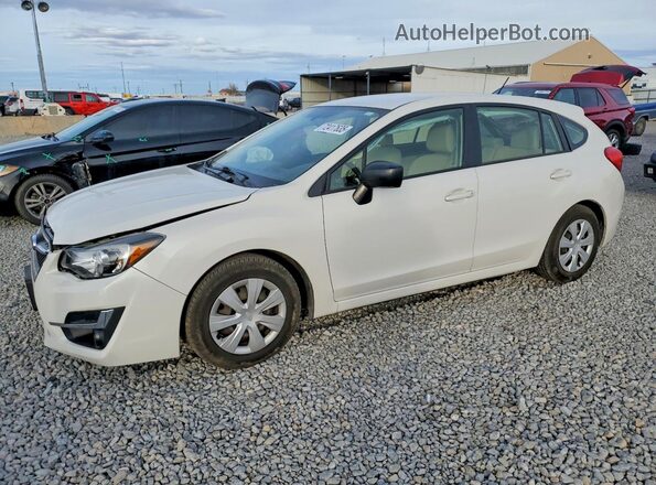 JF1GPAA65G9290797 2016 SUBARU IMPREZA Белый Передняя левая четверть