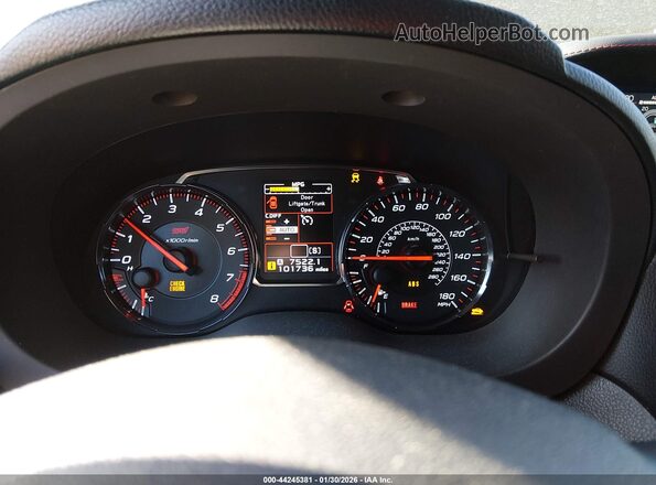 JF1VA2M60J9804122 2018 SUBARU WRX STI Черный Вид задних сидений
