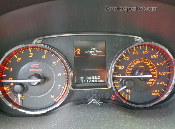 JF1VA2M62G9814675 2016 SUBARU WRX Синий Вид щитка приборов