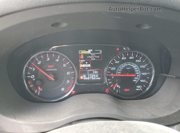 JF1VA2W6XM9806039 2021 SUBARU WRX Silver Вид щитка приладів