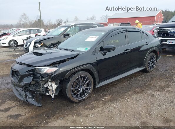 JF1VBAF60N9020128 2022 SUBARU WRX Black წინა მარცხენა ხედი სამი მეოთხედიდან