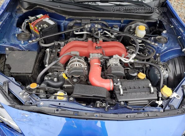 JF1ZCAC11H9601553 2017 SUBARU BRZ Blue Widok wnętrza z tyłu