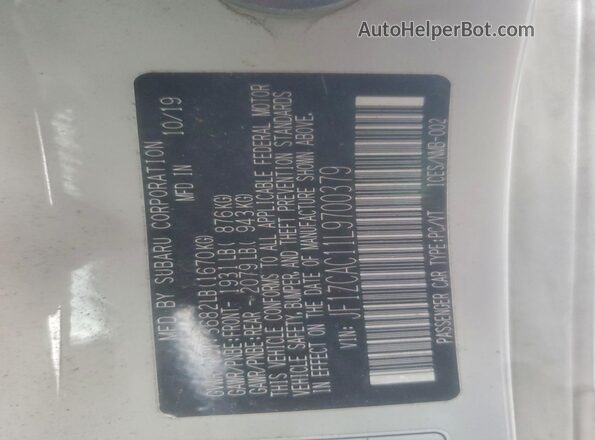 JF1ZCAC11L9700379 2020 SUBARU BRZ Белый Вид подкапотного пространства