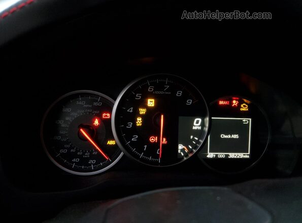 JF1ZCAC18L9701027 2020 SUBARU BRZ Silver Widok zestawu wskaźników