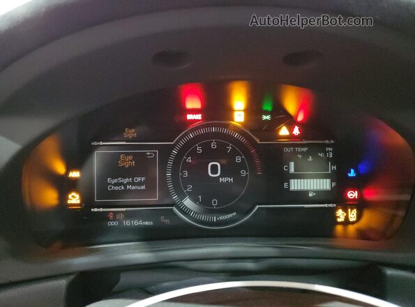 JF1ZDBE17R9701321 2024 SUBARU BRZ Красный Вид щитка приборов