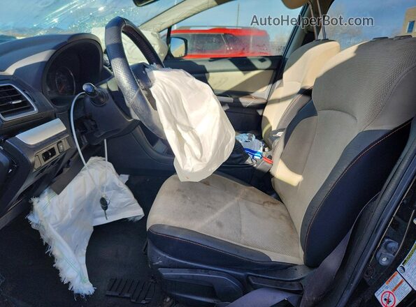 JF2GPABC0GG201360 2016 SUBARU CROSSTREK Black Widok wnętrza z przodu