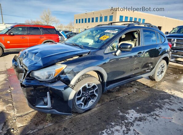 JF2GPABC0GG201360 2016 SUBARU CROSSTREK Black Przód lewy
