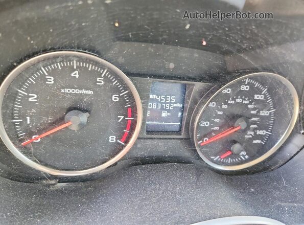 JF2GPABC0GG201360 2016 SUBARU CROSSTREK Black Widok zestawu wskaźników