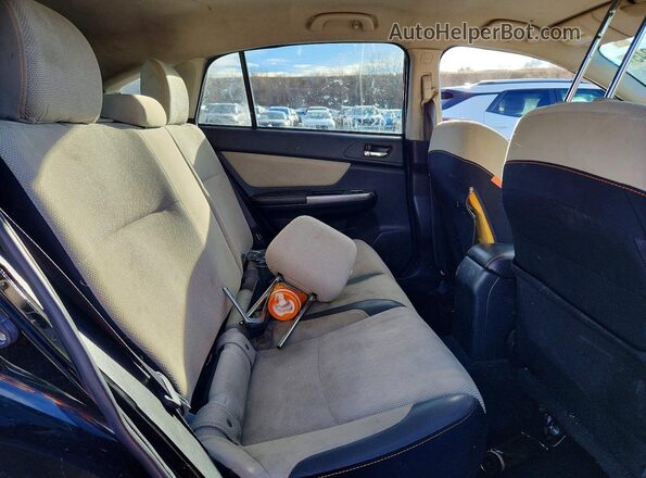 JF2GPABC0GG201360 2016 SUBARU CROSSTREK Black Widok wnętrza z tyłu
