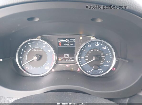 JF2GPABC2H8203140 2017 SUBARU CROSSTREK Black Вид задніх сидінь