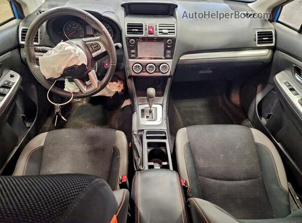 JF2GPABC9G8239504 2016 SUBARU CROSSTREK Blue Вид панелі приладів