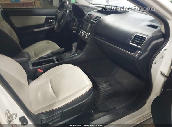JF2GPBLC1GH204167 2016 SUBARU CROSSTREK HYBRID White Widok wnętrza z przodu