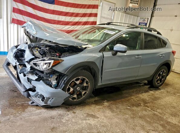 JF2GTABC7JH264369 2018 SUBARU CROSSTREK Синий Передняя левая четверть