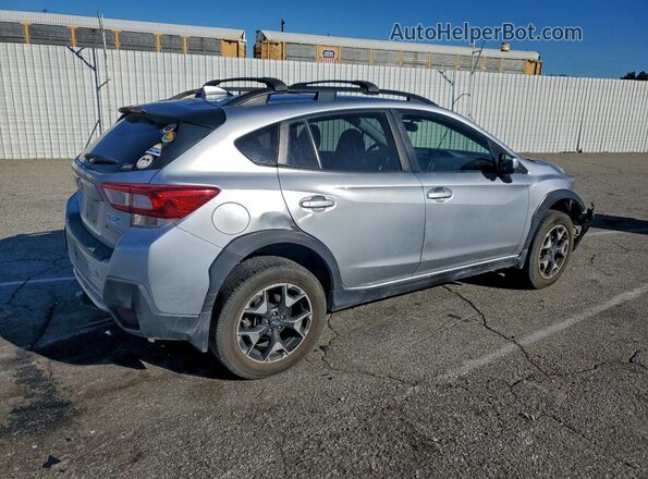 JF2GTAEC0KH229461 2019 SUBARU CROSSTREK Серебряный Задняя правая четверть