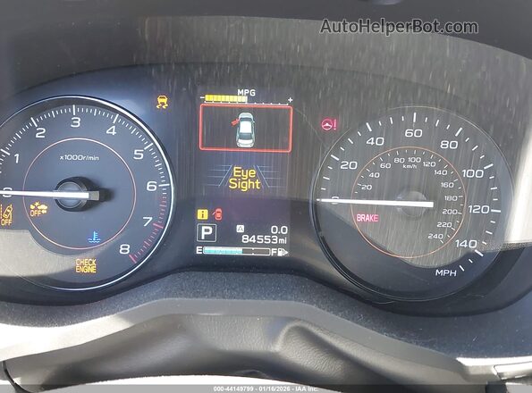 JF2GTAEC8K8370312 2019 SUBARU CROSSTREK Серый Вид задних сидений