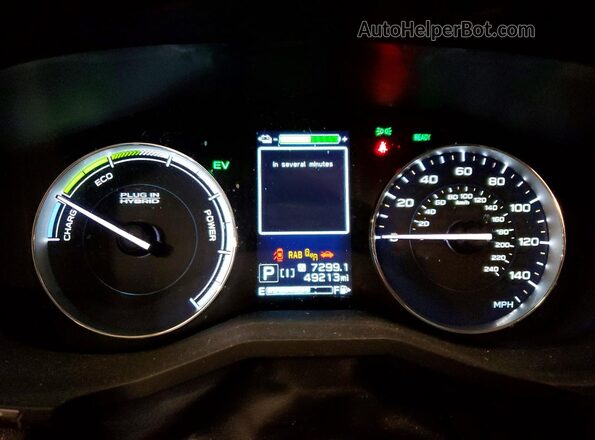 JF2GTDNCXPH218976 2023 SUBARU CROSSTREK Белый Вид щитка приборов