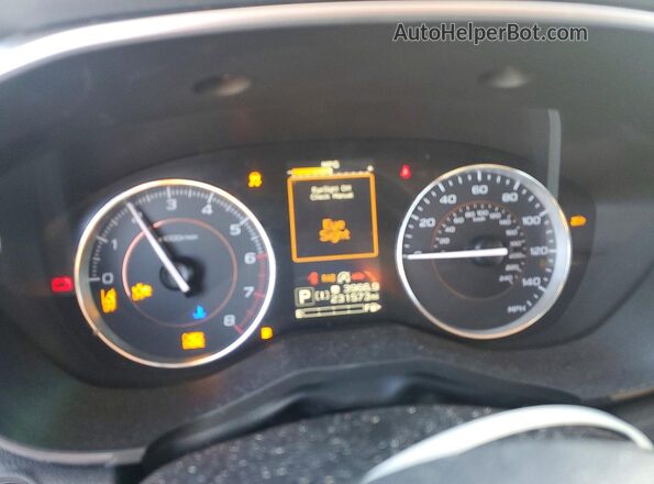 JF2GTHNC2NH205210 2022 SUBARU CROSSTREK Black Widok zestawu wskaźników
